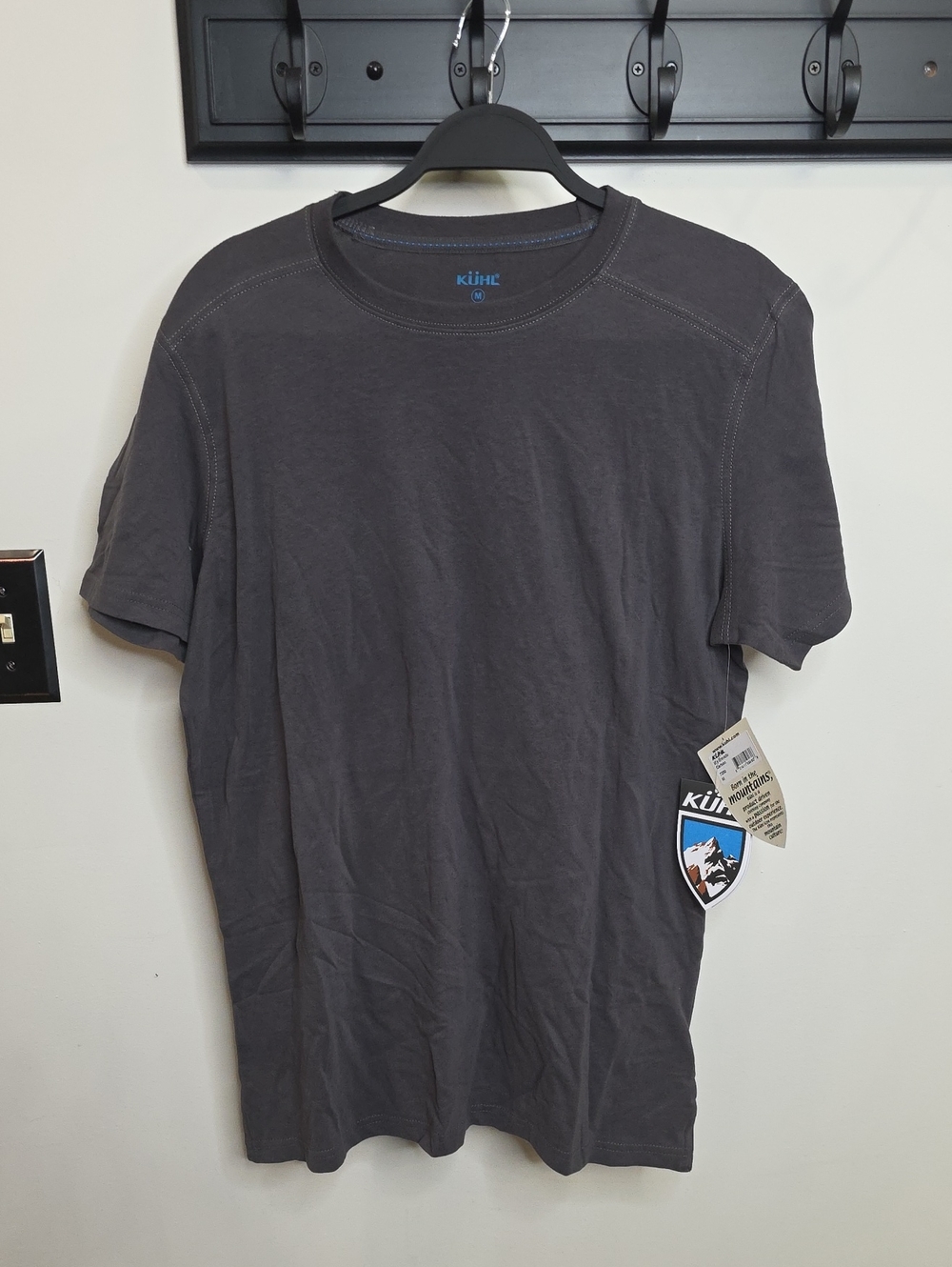 Kuhl Men's Short Sleeve Tee in Charcoal Wildfibre Sz M